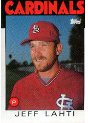 1986 Topps Baseball Cards      033      Jeff Lahti